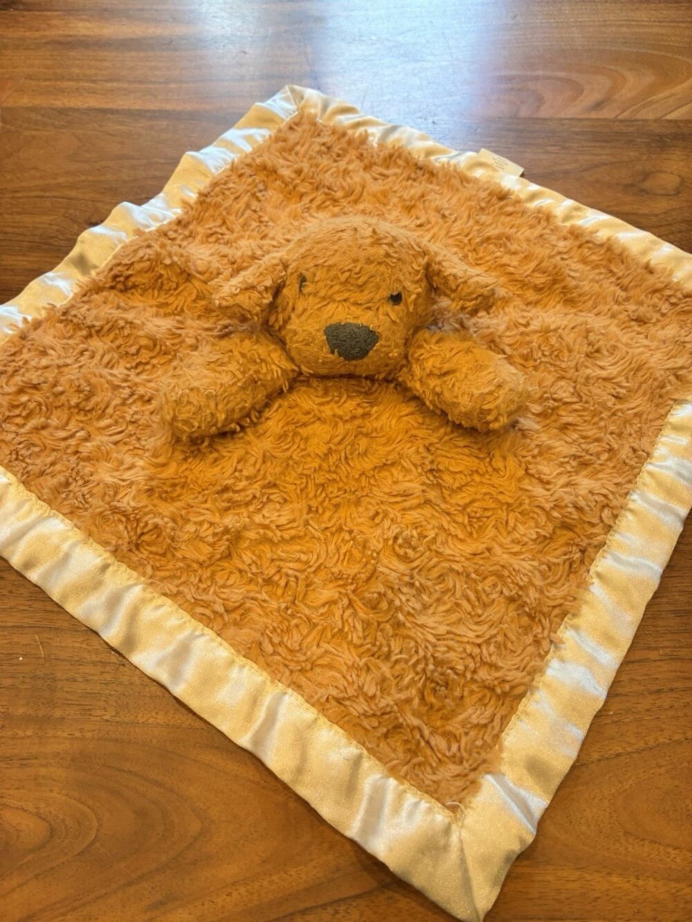 Cloud Island Brown Puppy Dog Lovey Security Blanket Satin Trim Target Doodle